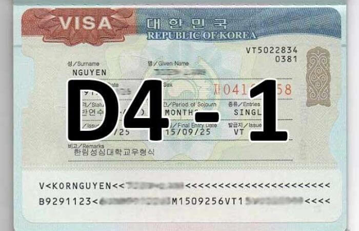 Du học Tiếng (Visa D4‑1)