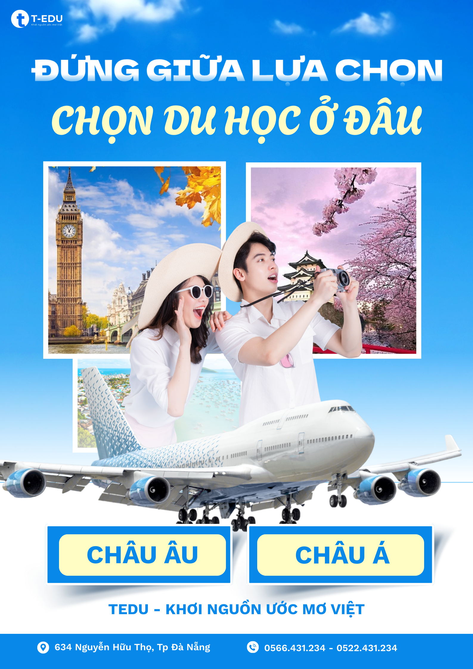 Đứng giữa lựa chọn: Du học Châu Á quen thuộc hay Châu Âu hiện đại?