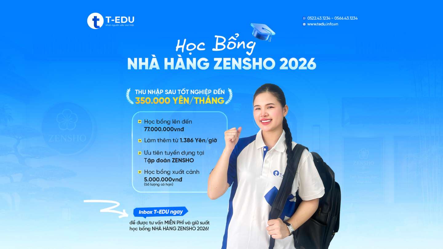Du học Nhật nhà hàng zensho